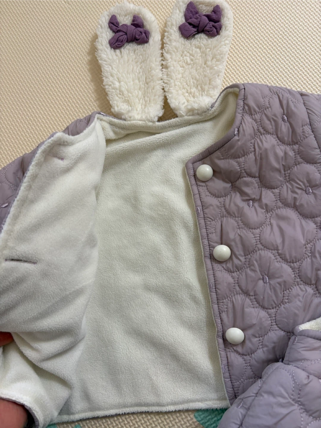 ベビー服 キルティング カバーオール ロンパース ベスト セットの写真5枚目