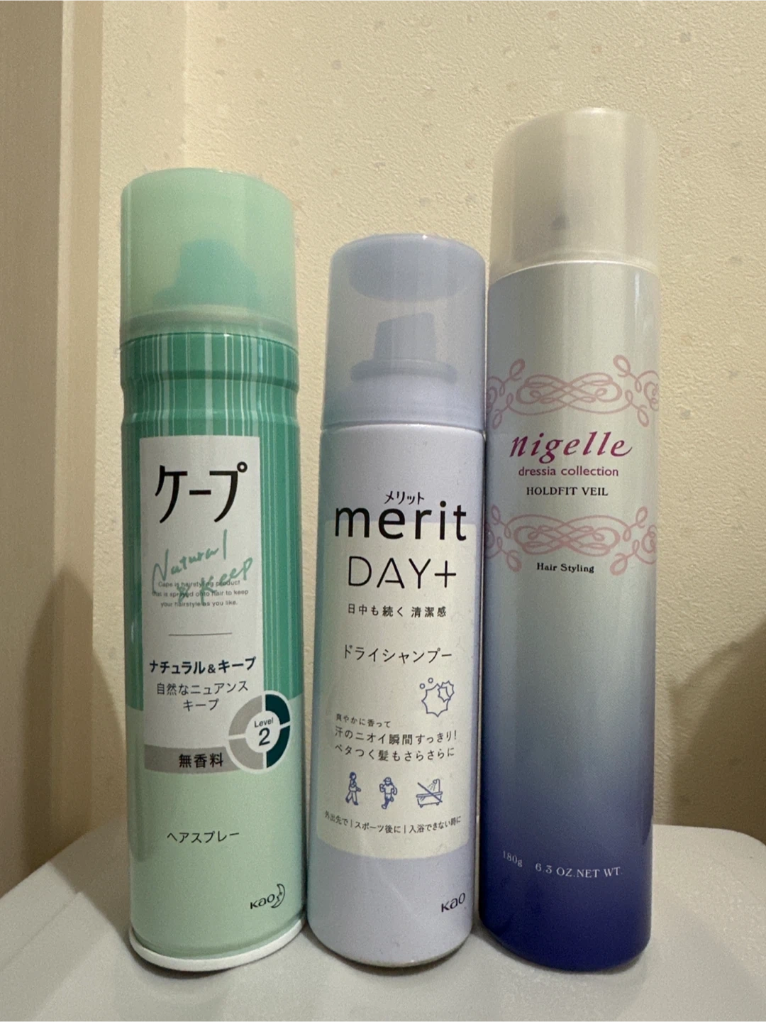 ケープ/メリット/ニゼル ヘアスプレー 3本セット