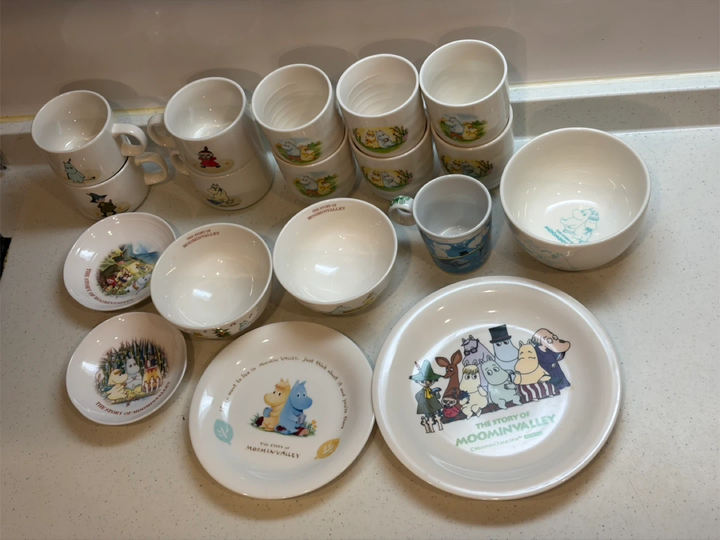 ムーミン 食器 コップ 皿 湯呑み マグカップ コーヒーカップ 18点まとめ売りの写真2枚目