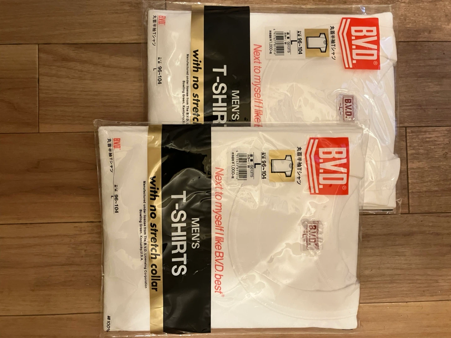 BVD メンズ Tシャツ Lサイズ 2枚セット