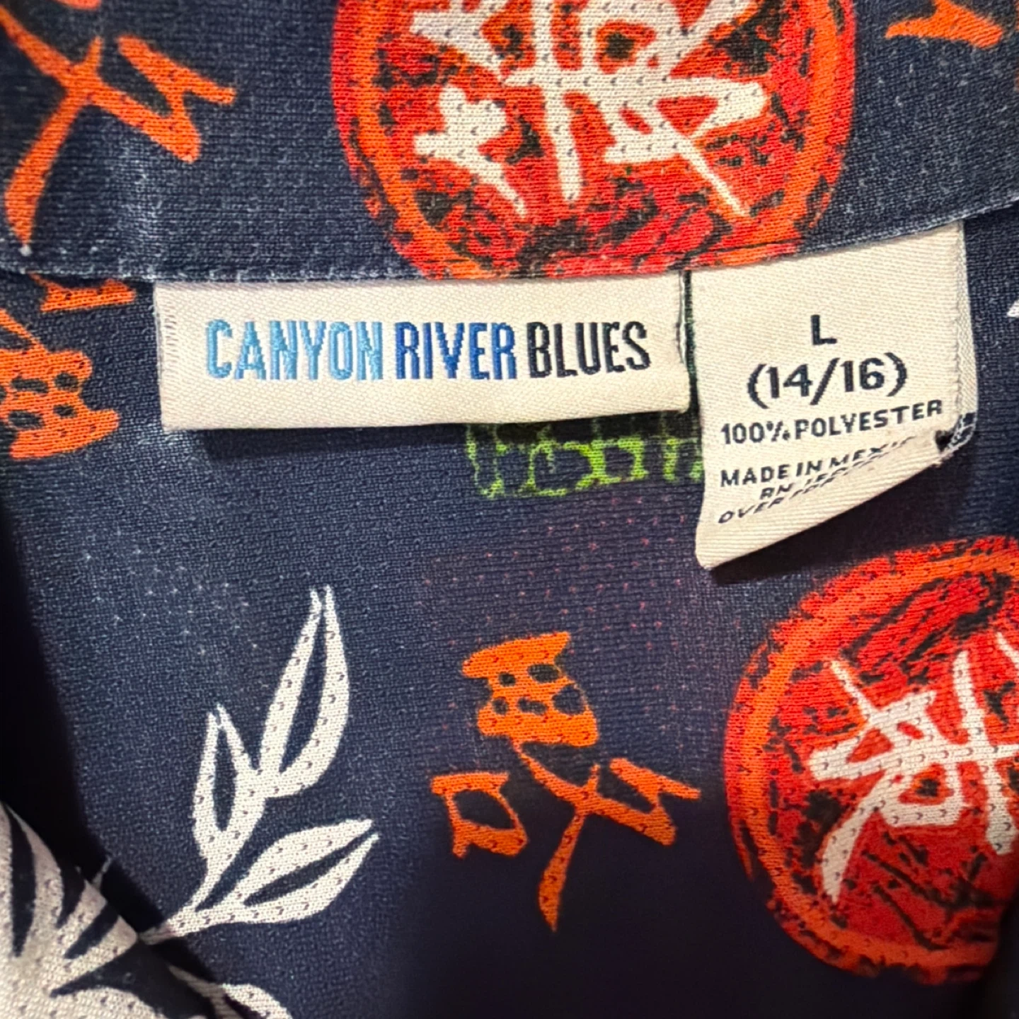 CANYON RIVER BLUES アロハシャツ Lサイズの写真2枚目
