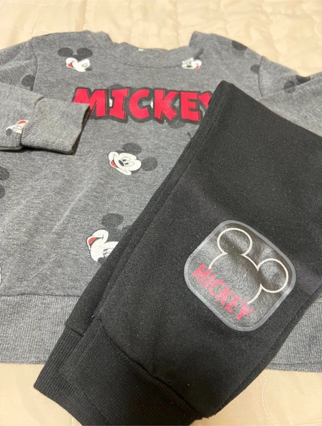 ディズニー ミッキー キッズ スウェット セットアップ 95cmの写真3枚目