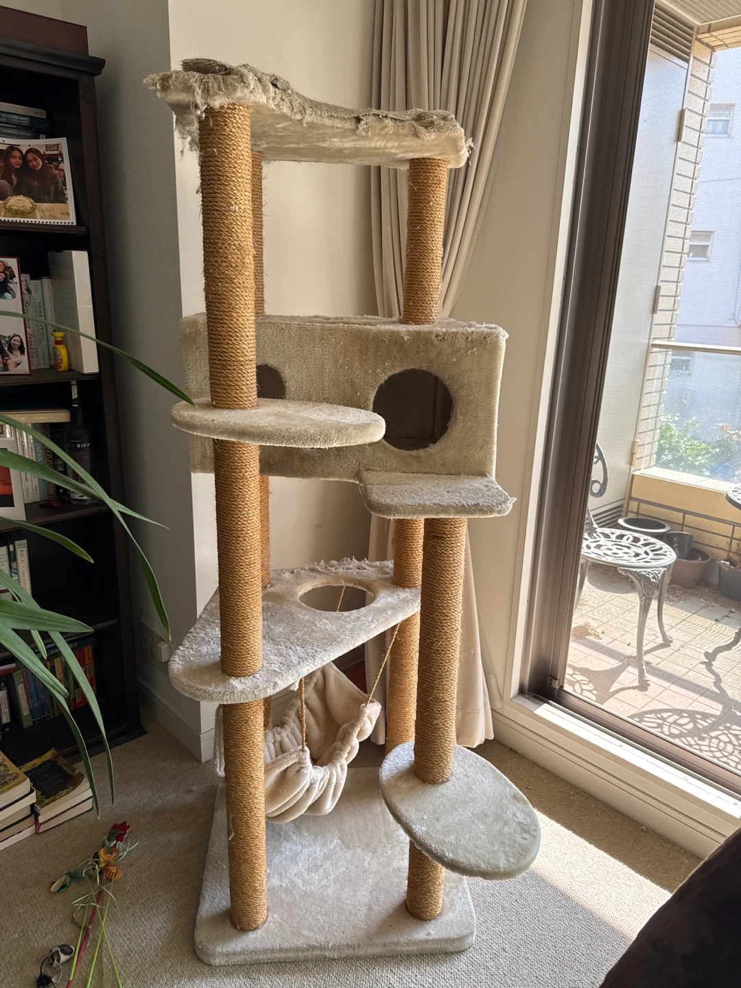 キャットタワー ベージュ