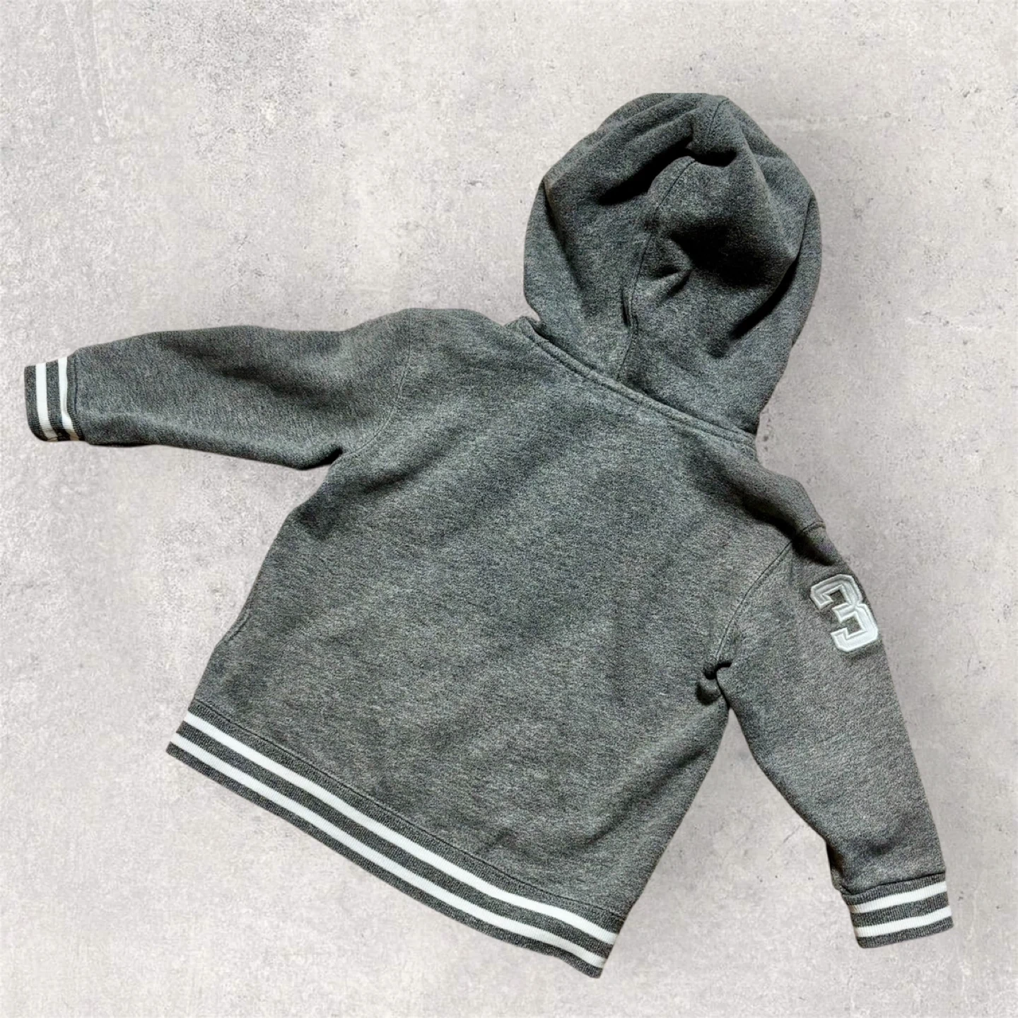 POLO RALPH LAUREN ラルフローレン パーカー グレー 24M フード付90cm 灰色の写真2枚目