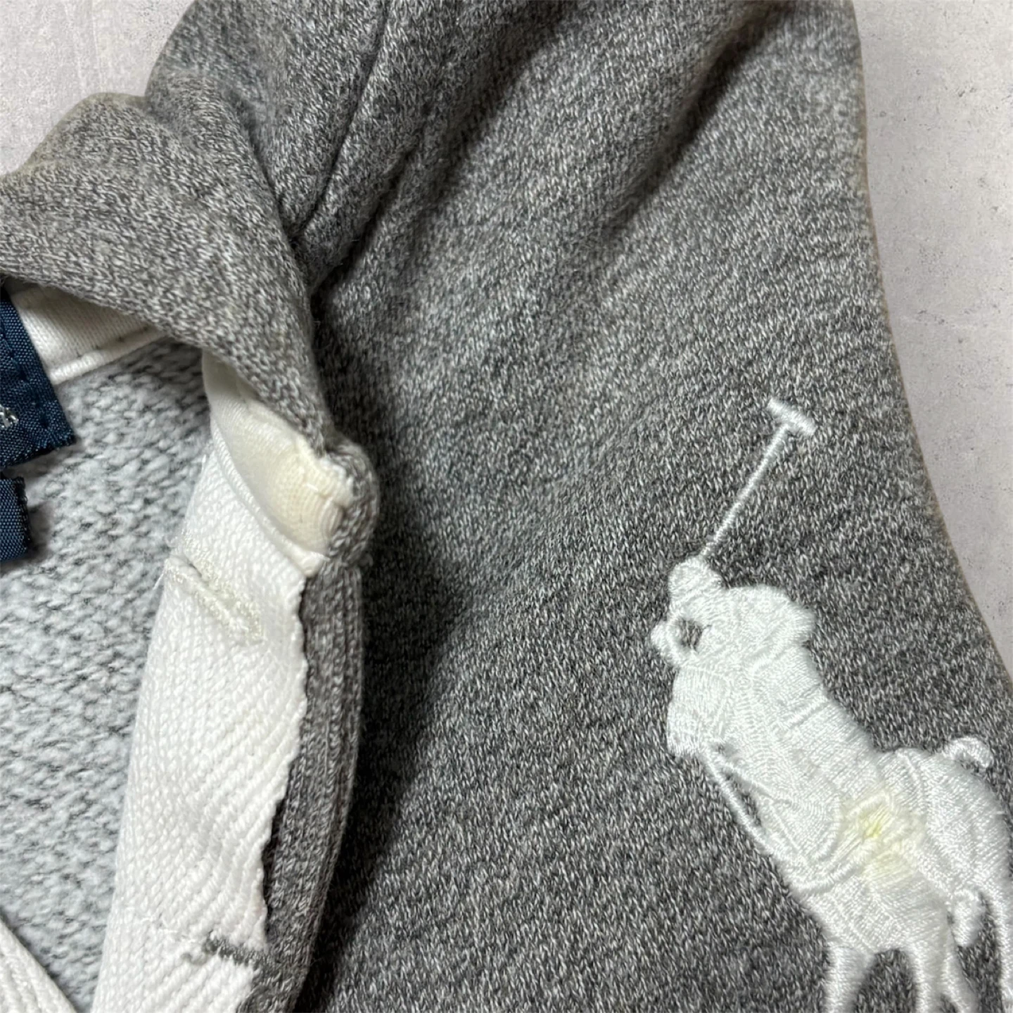 POLO RALPH LAUREN ラルフローレン パーカー グレー 24M フード付90cm 灰色の写真5枚目
