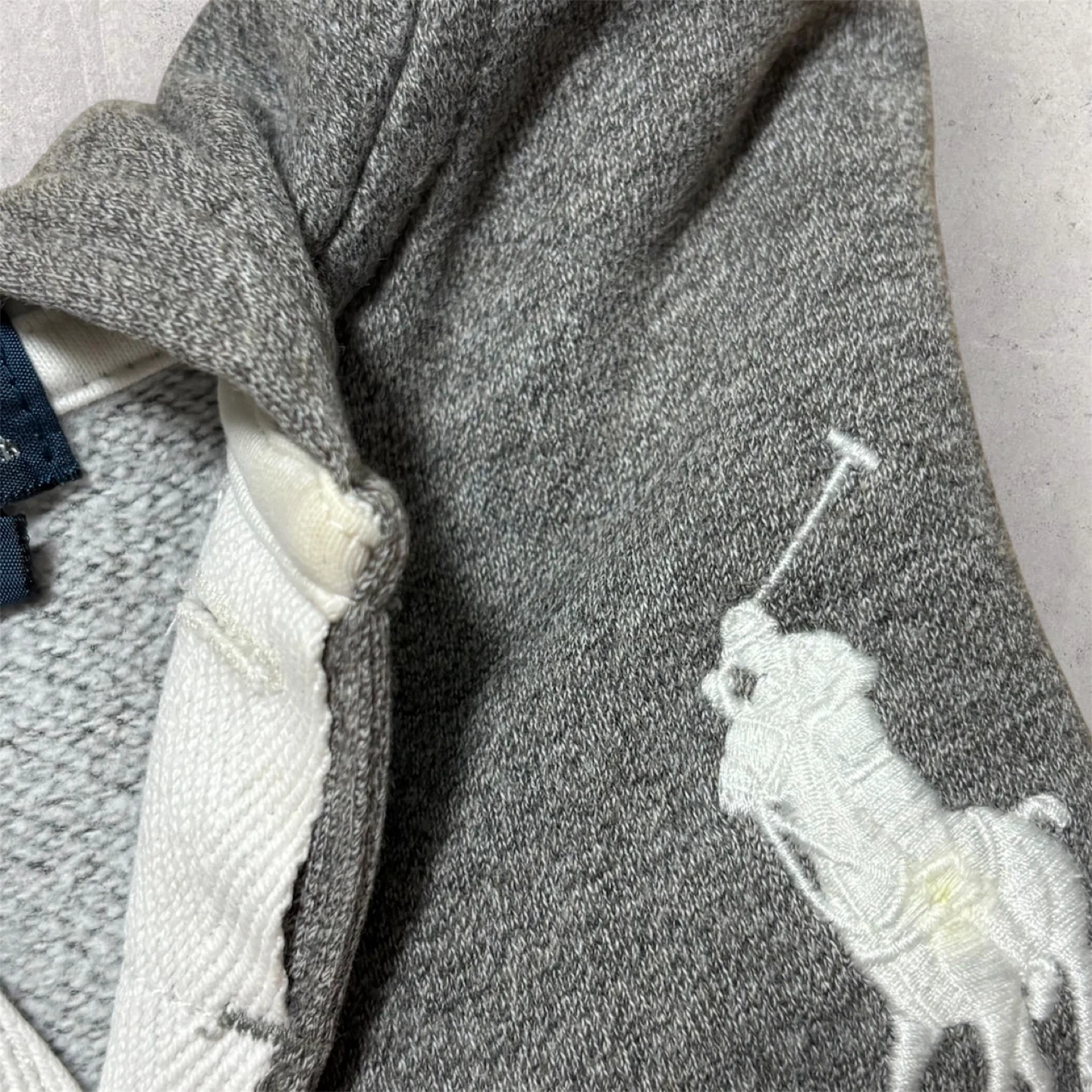 POLO RALPH LAUREN ラルフローレン パーカー グレー 24M フード付90cm 灰色の写真5枚目