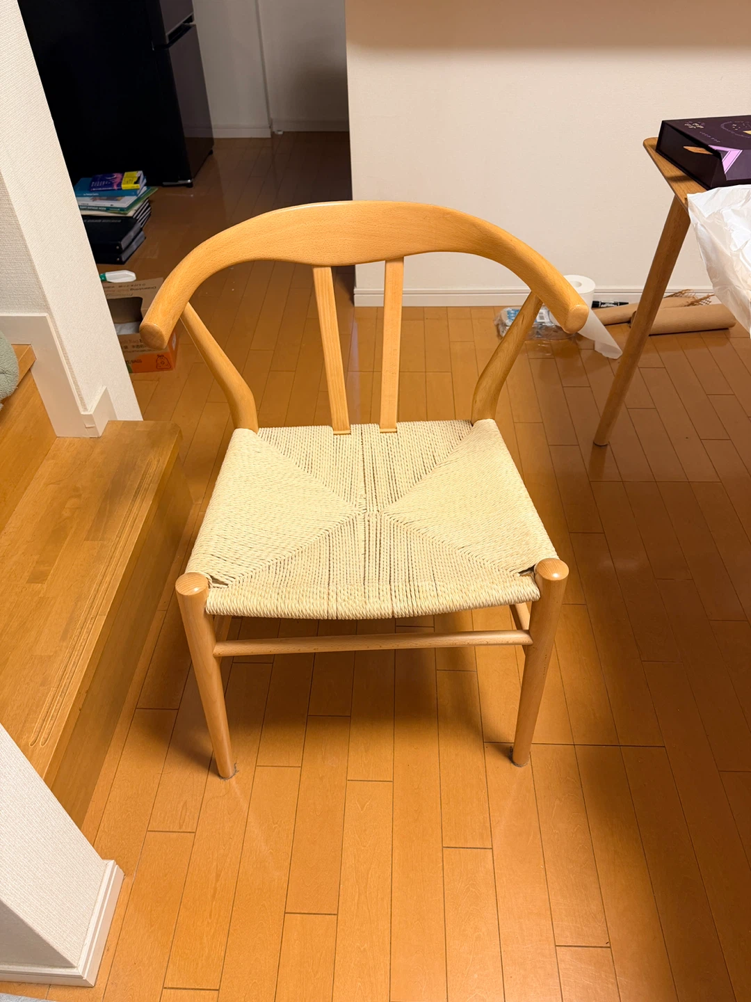 2個セット！木製 ウィッシュボーン　ダイニング　チェア