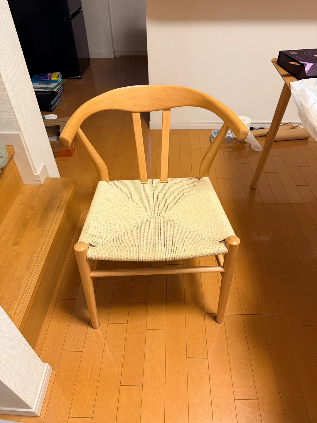 2個セット!木製 ウィッシュボーン ダイニング チェア