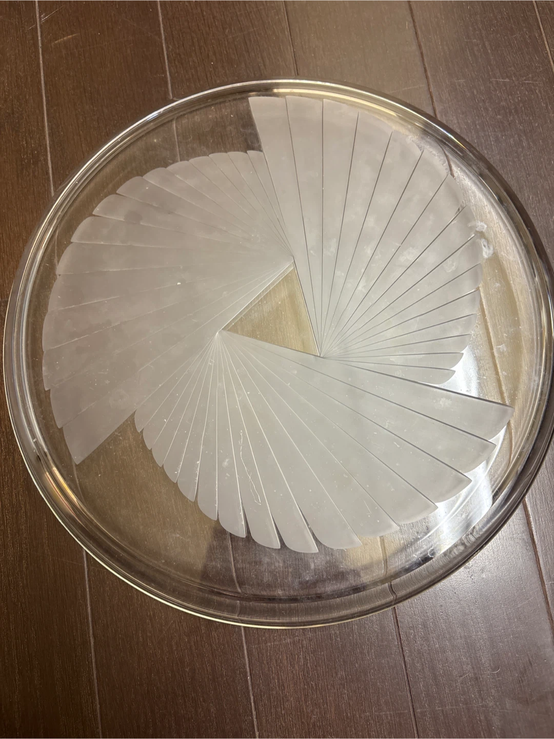 クリアガラス 皿の写真2枚目