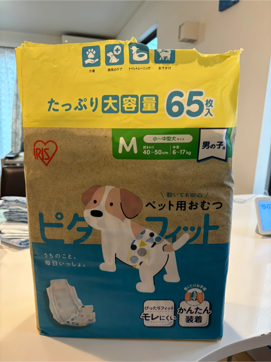 アイリスオーヤマ ペット用おむつ Mサイズ（開封済み）