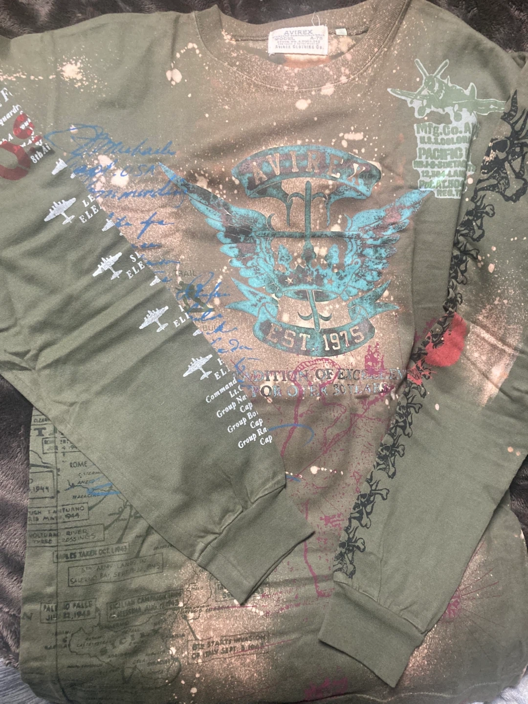 アヴィレックス 長袖Tシャツ