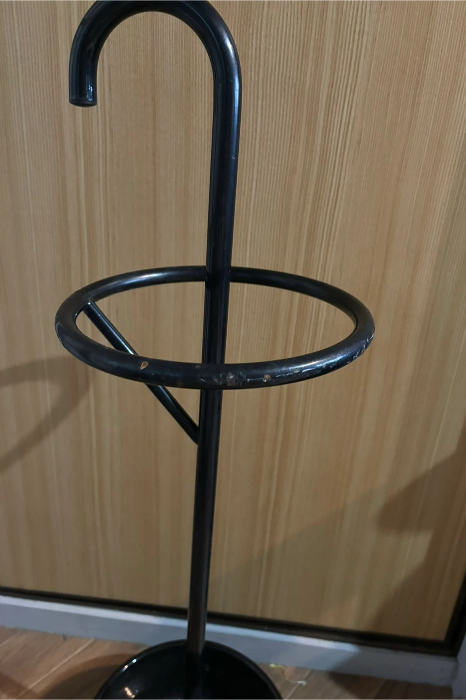 廃盤 OLD IKEA "NARLIG" 陶器 傘立て ポール ポストモダン 黒の写真2枚目