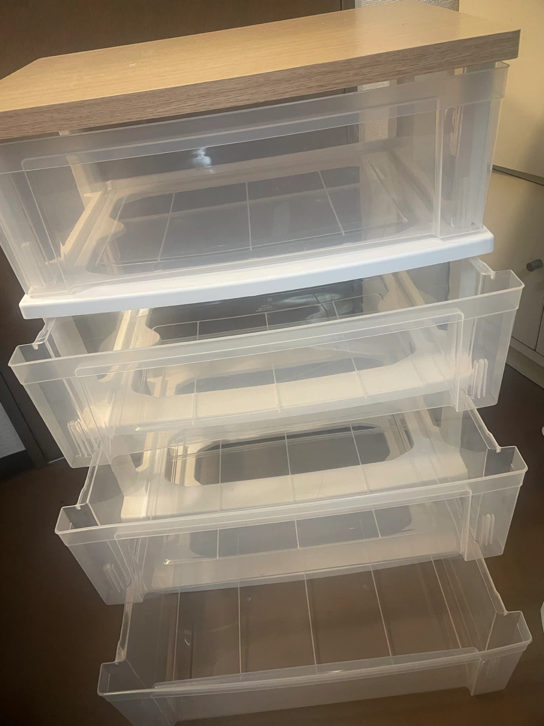 プラスチック製 収納ケース 4段の写真2枚目