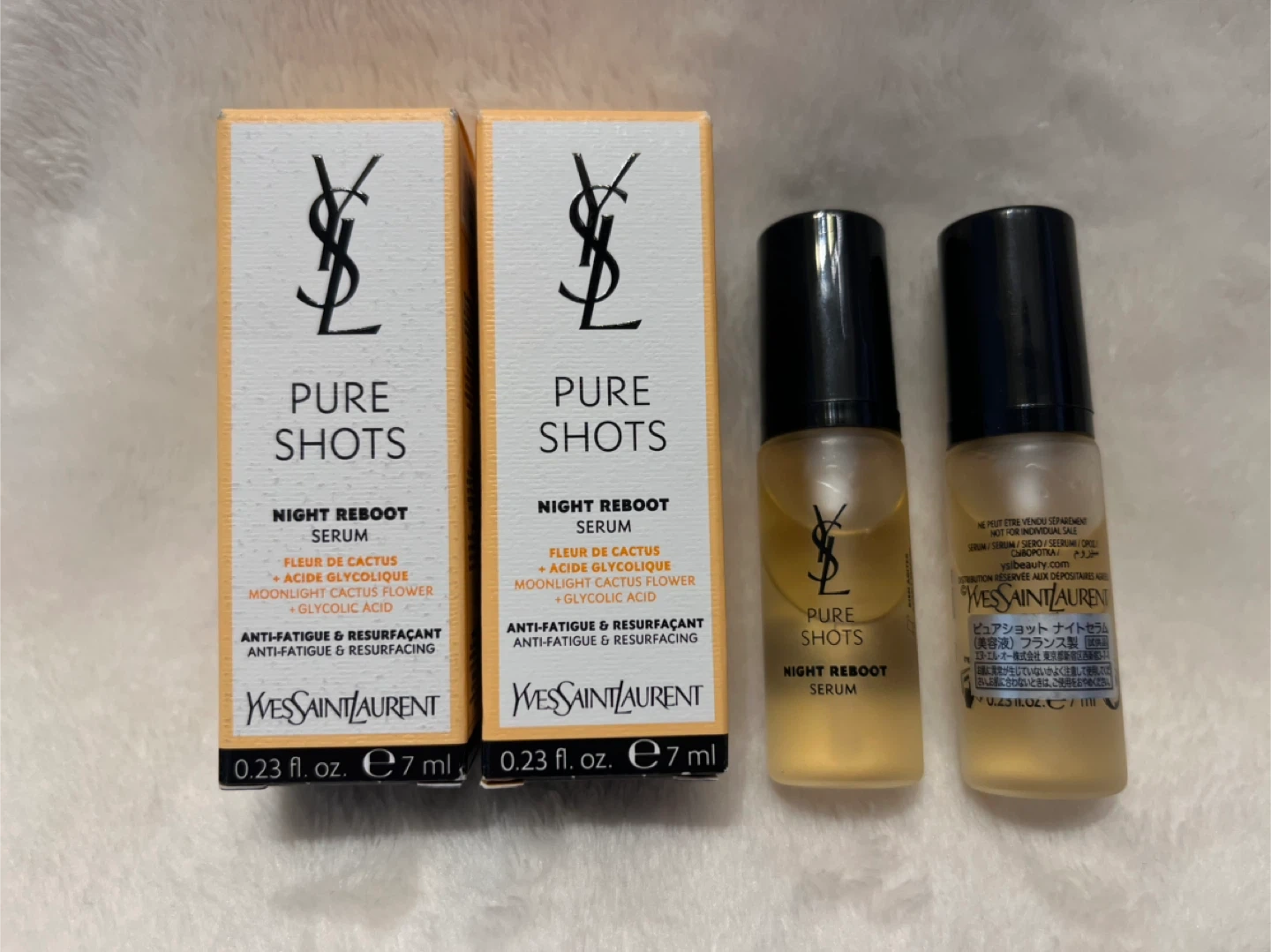 (新品)2セットイヴサンローラン 美容液 ピュアショット ナイトセラム 7ml