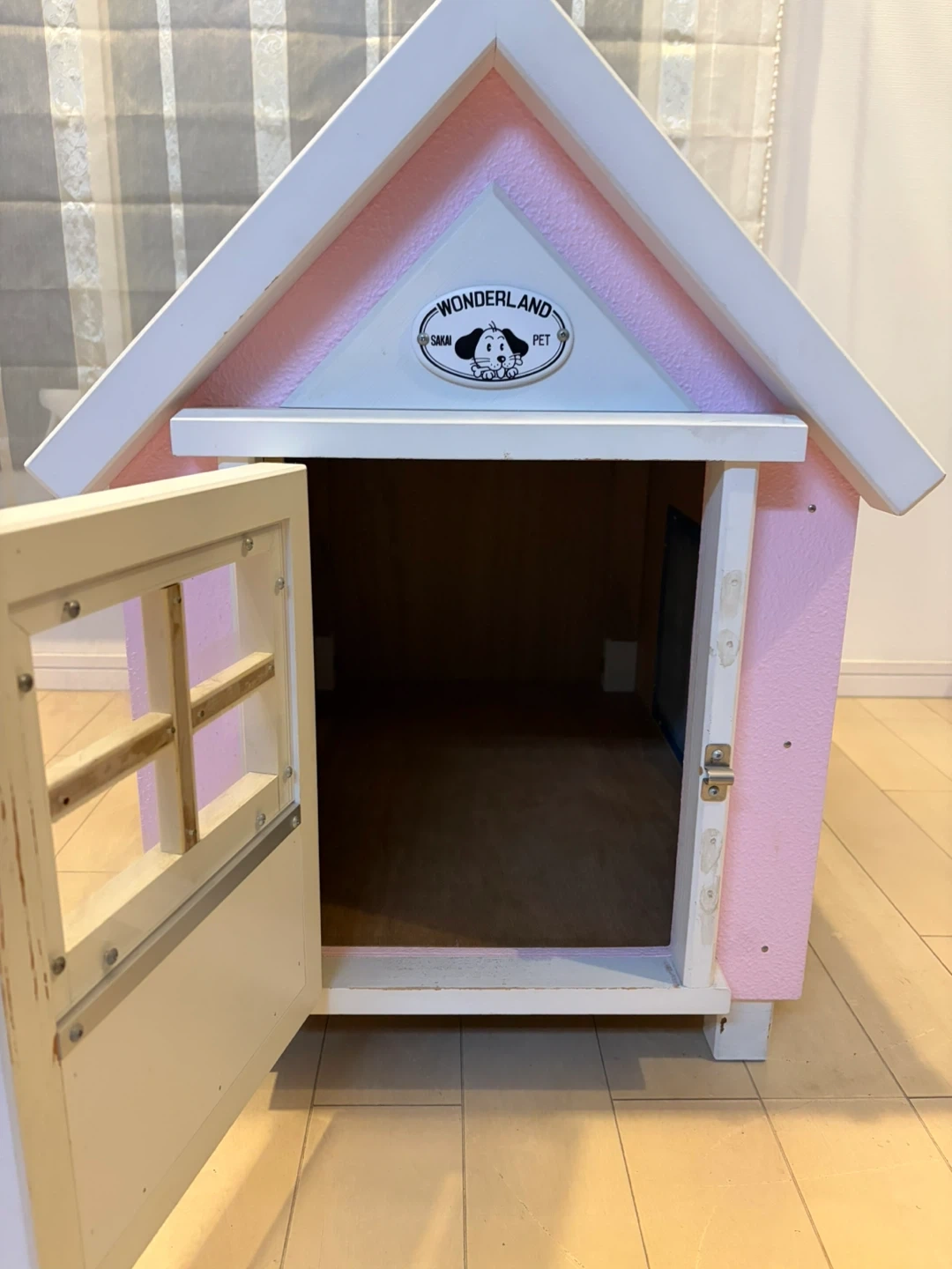 ワンダーランド ペット 犬猫小屋 ピンクの写真4枚目