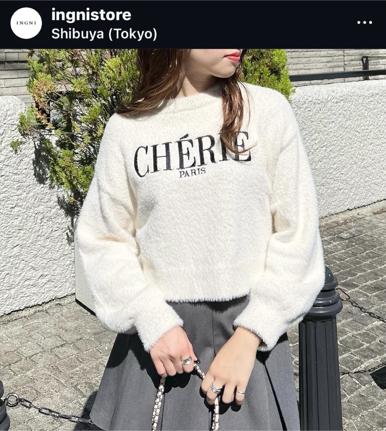 ⭐︎INGNI ショート丈フェザーニット　Mサイズ　中古美品（シーズン終了のため4月末までの出品です）の写真5枚目