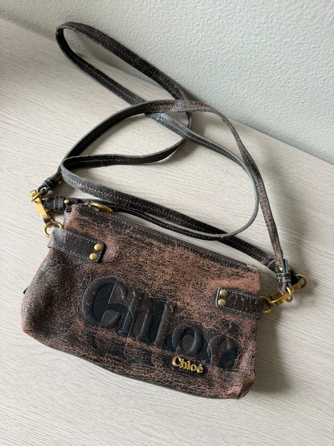 Chloé ブラウン ショルダーバッグの写真3枚目