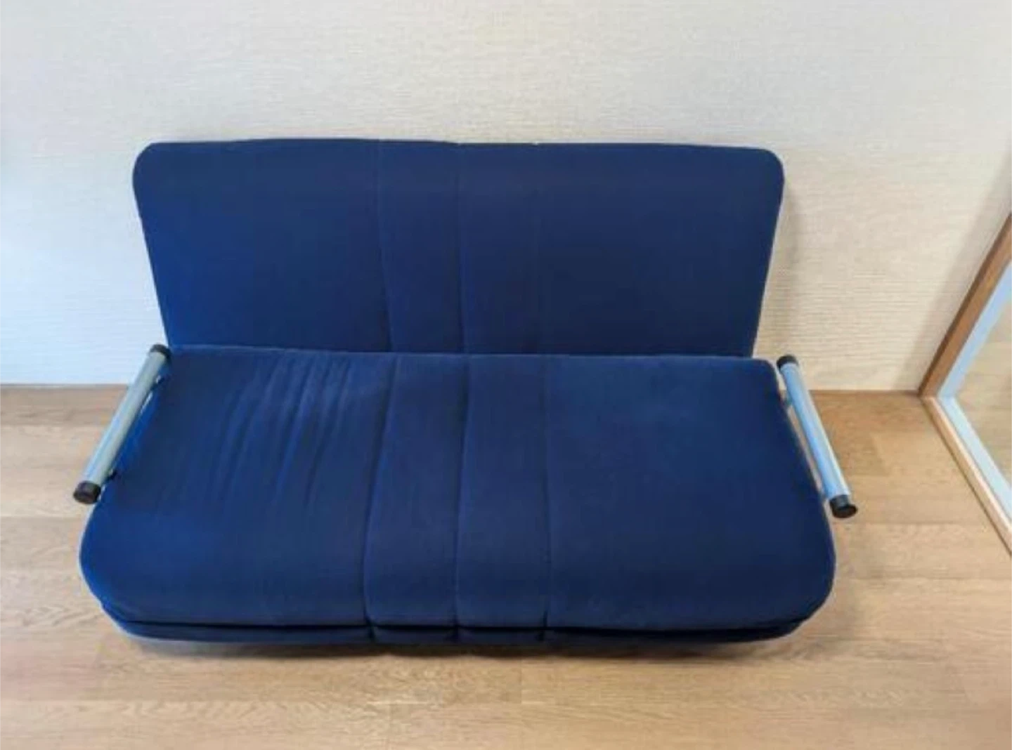 折りたたみソファベッド ネイビー
