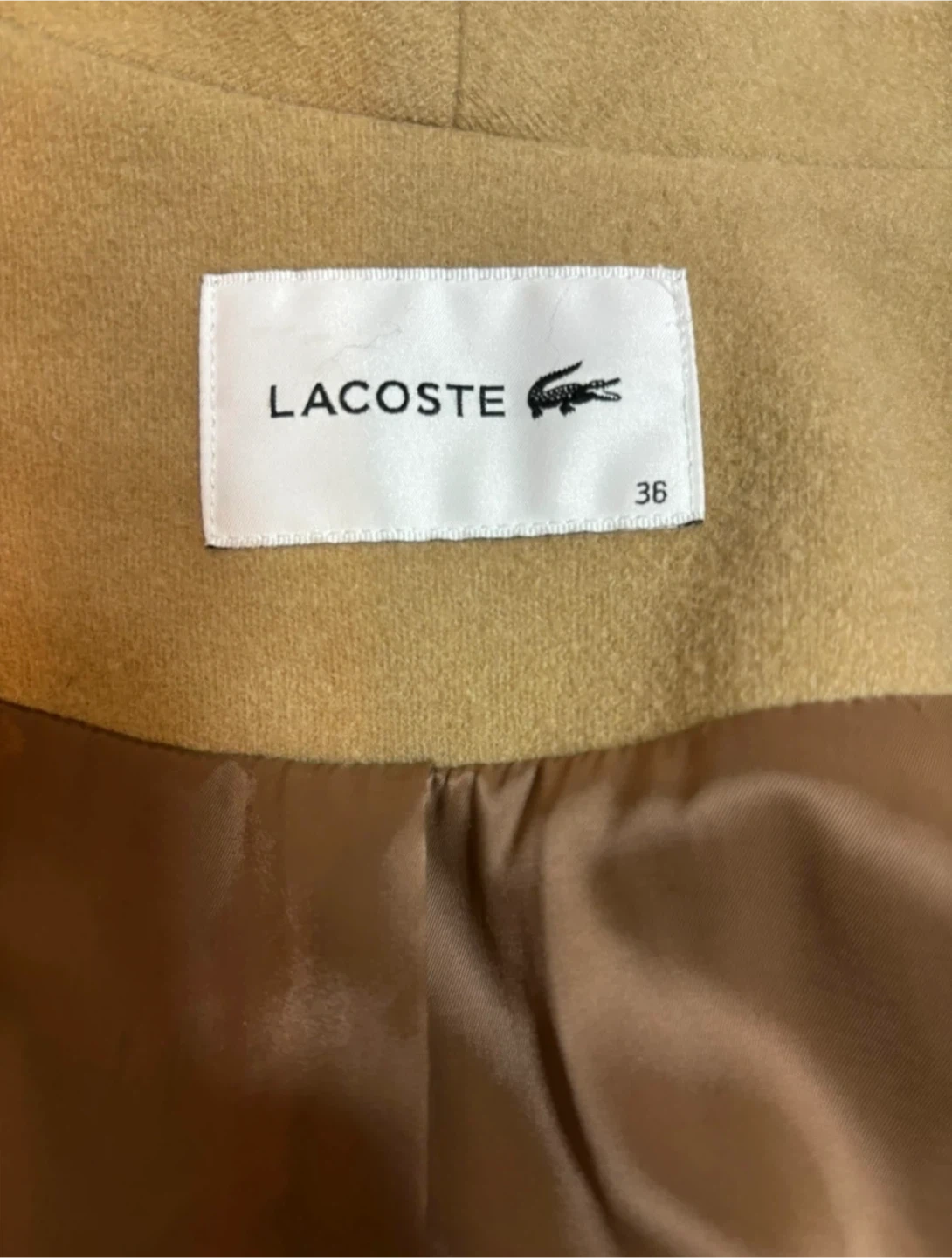 ラコステ ロングコート 中古品の写真3枚目