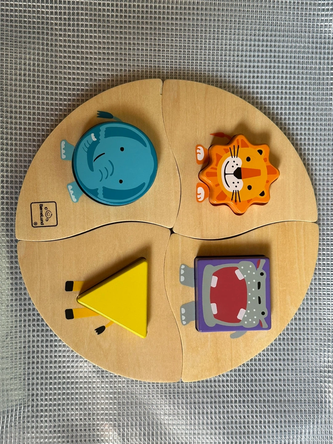 木製動物パズル