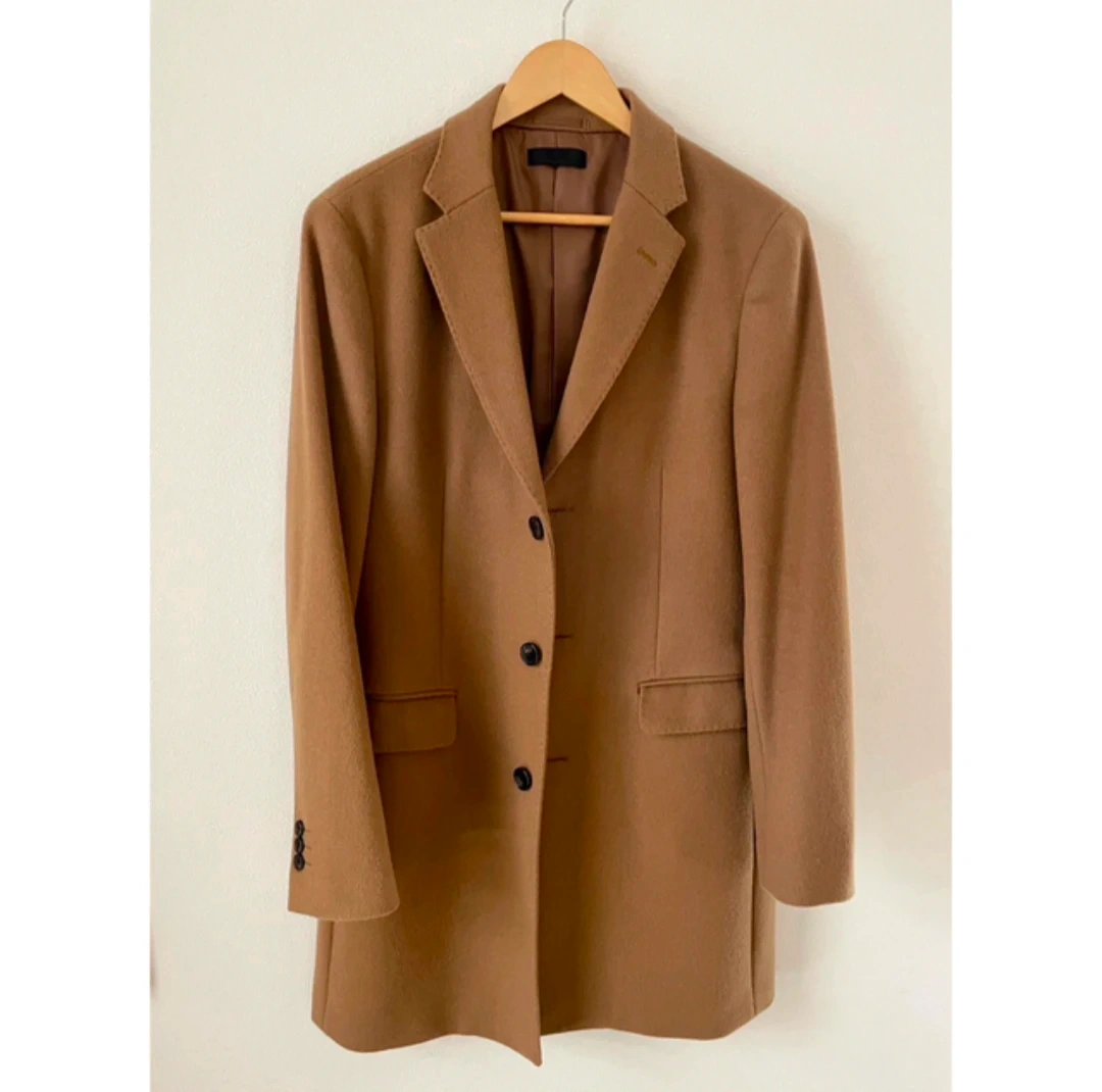 【超美品】ユニクロ カシミヤ チェスターコート キャメル ブラウン Lサイズ