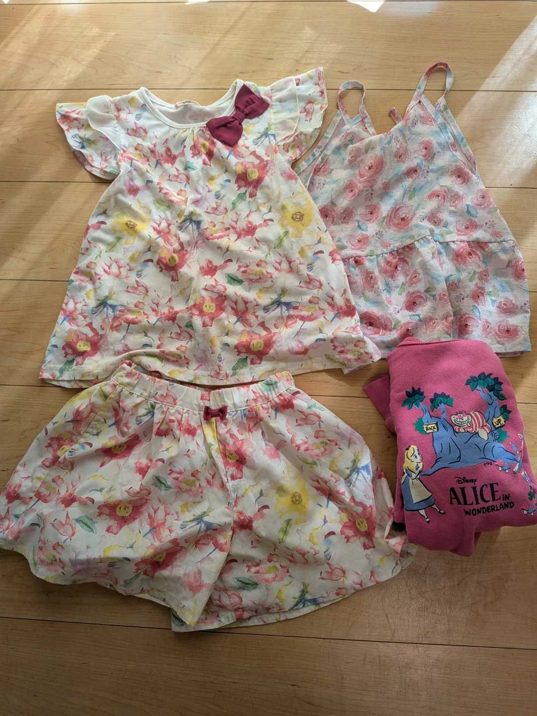 花柄ワンピース & スカート & アリスの服 セット 120