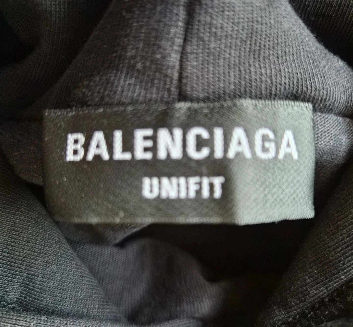 BALENCIAGA DESTROYED HOODIE ダメージ加工 コットンパーカー ブラックの写真4枚目