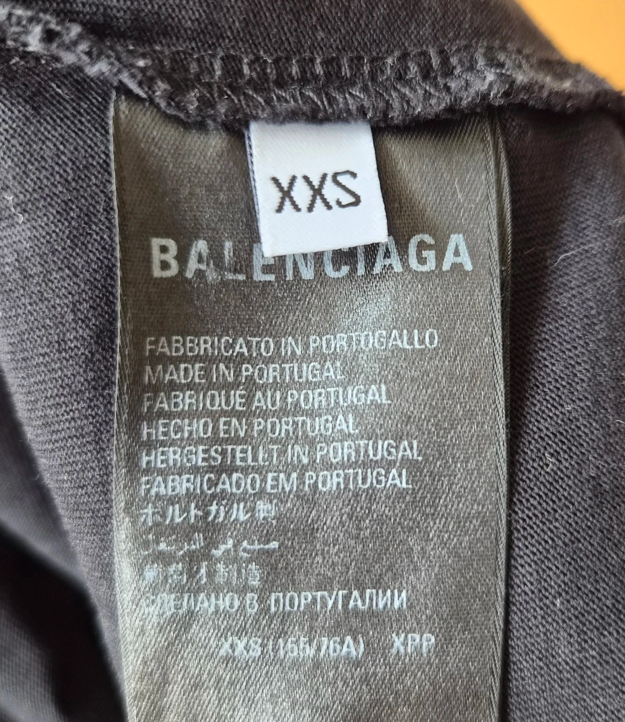 BALENCIAGA DESTROYED HOODIE ダメージ加工 コットンパーカー ブラックの写真5枚目
