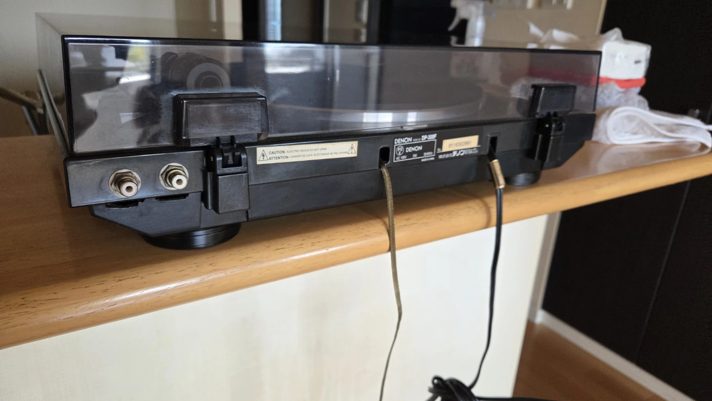 DENON デンオン DP-300F ターンテーブル、レコードプレーヤー、カバー新品、改造多数あり。の写真2枚目
