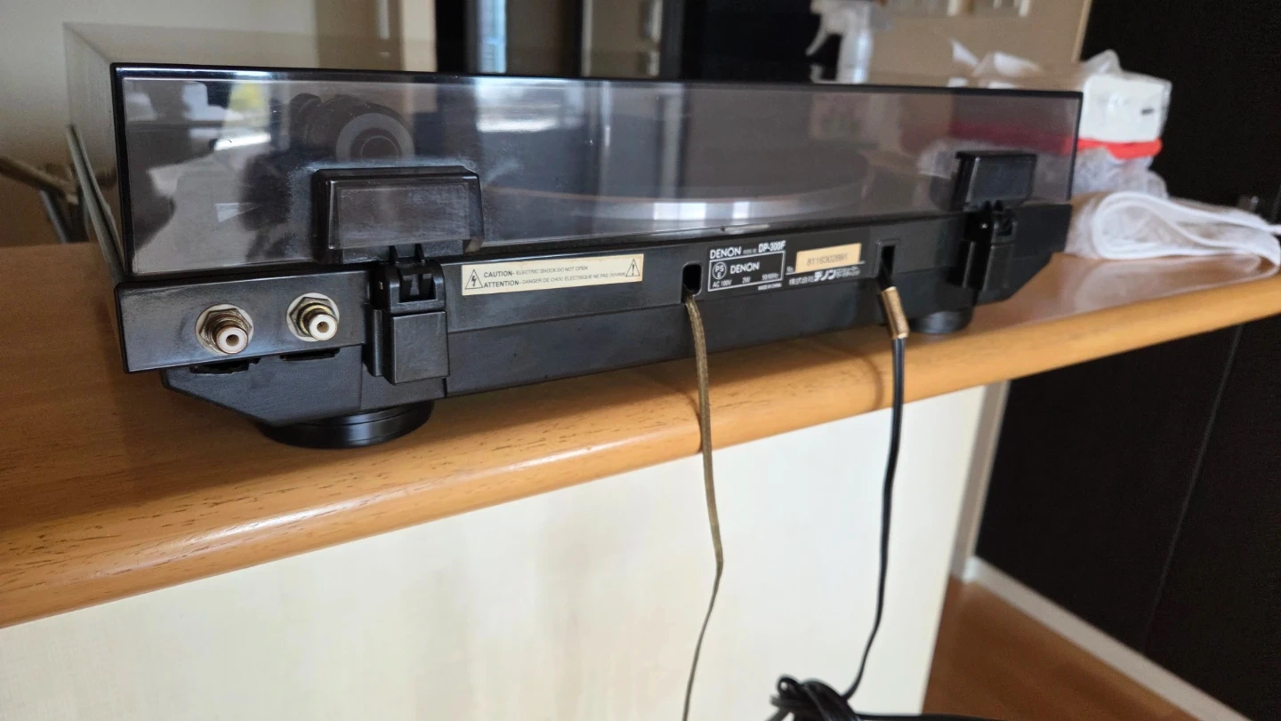 DENON デンオン DP-300F ターンテーブル、レコードプレーヤー、カバー新品、改造多数あり。の写真2枚目