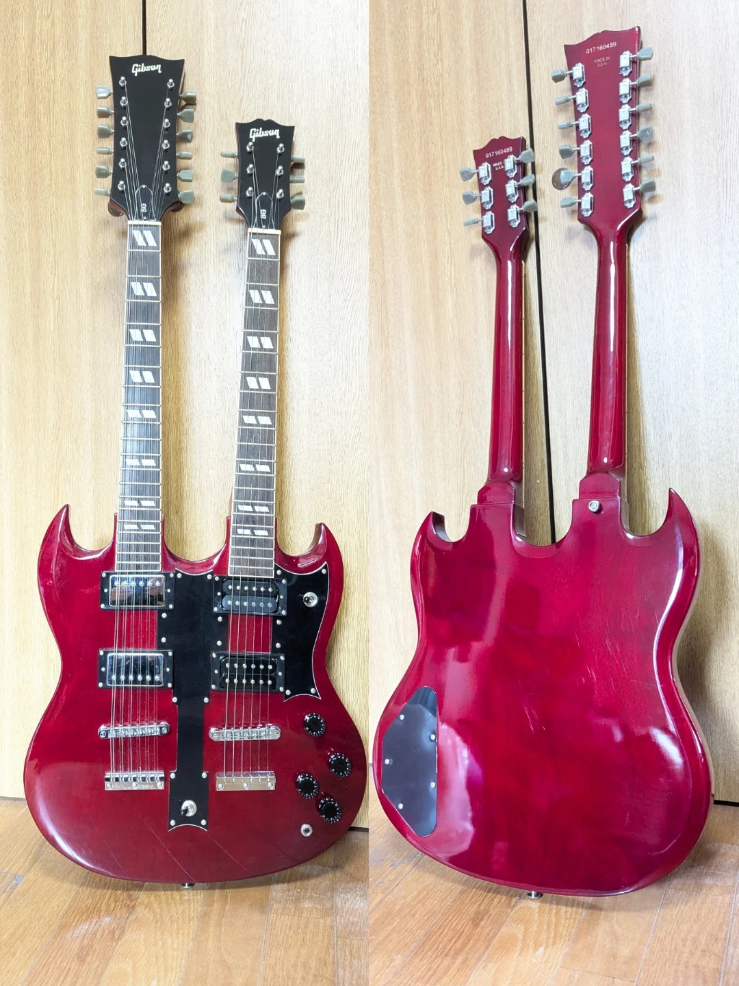 【交渉中】ダブルネックギター+レスポール二本セットですの写真2枚目