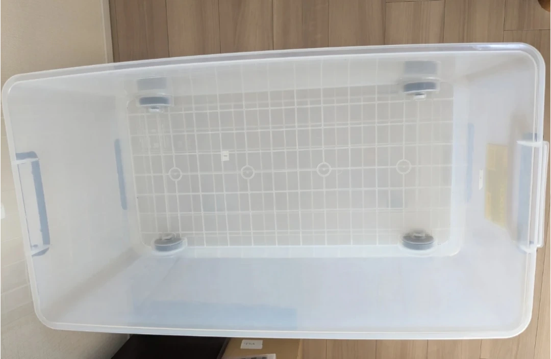 ①② テンマ 収納ケース INLOCK 350 M 2個 クリアボックスの写真2枚目