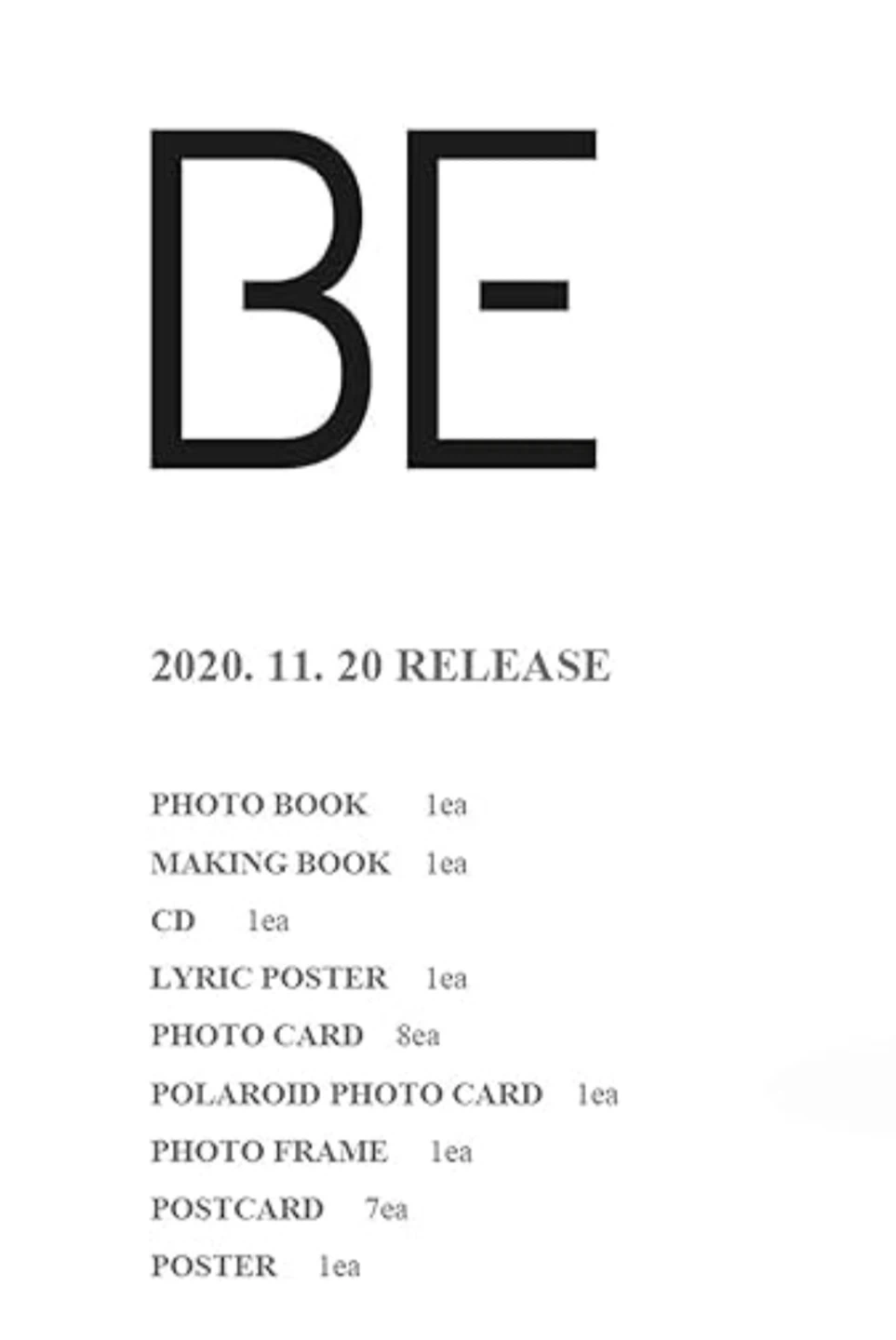 (ノート付き)BTS BE (Deluxe Edition) アルバムの写真10枚目
