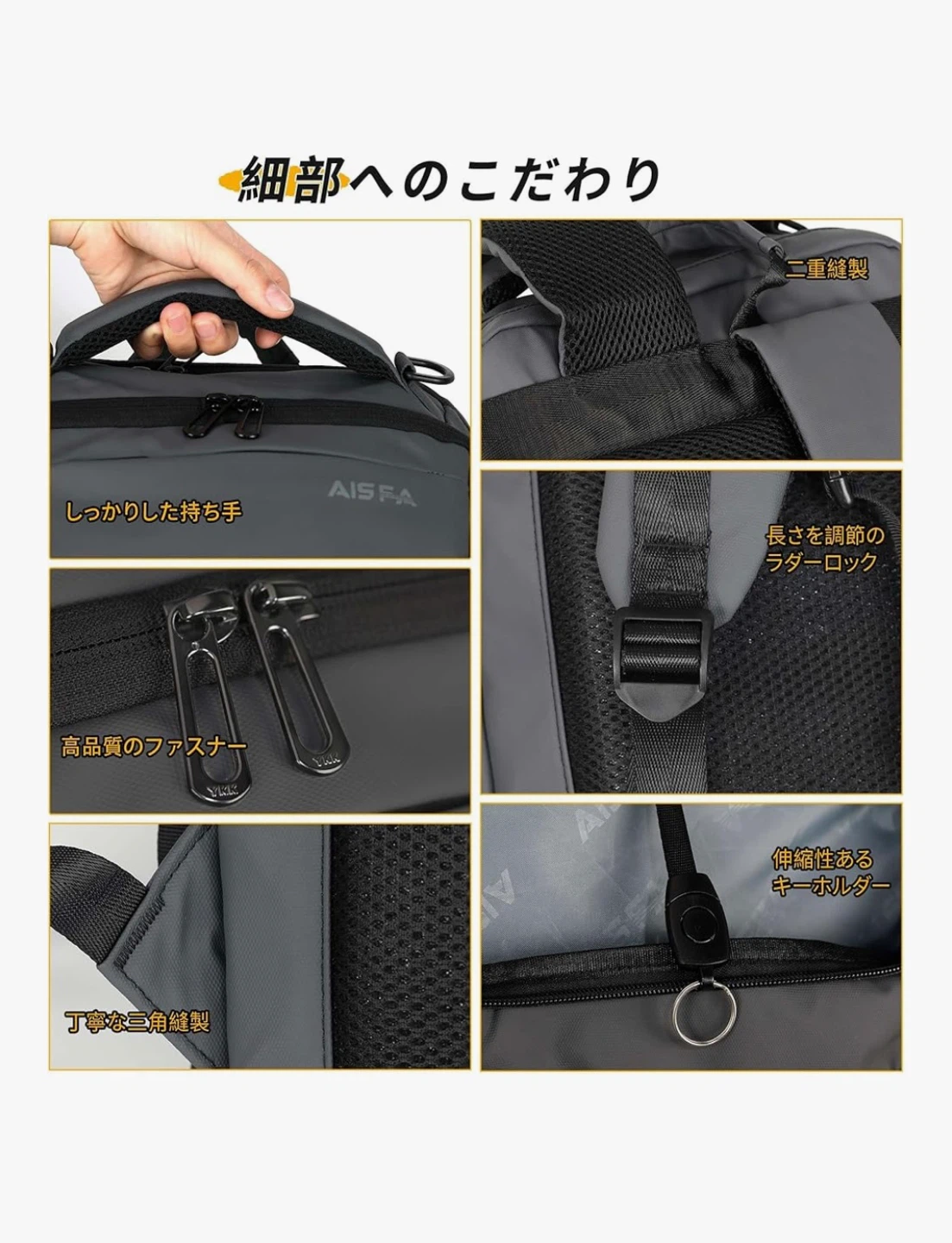 値下げしました【未使用品】アイスファ リュック メンズ ビジネスリュックの写真3枚目