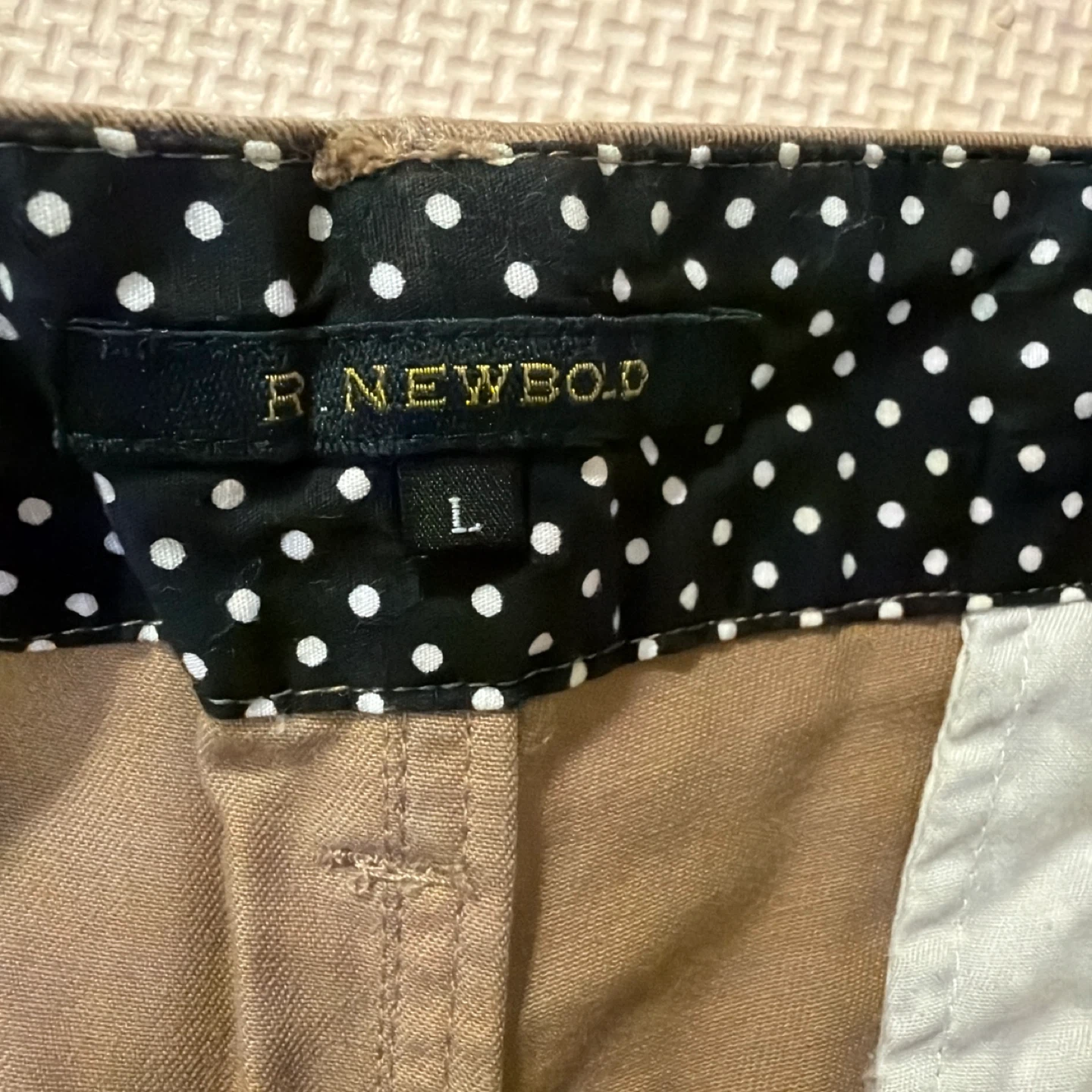 R.NEWBOLD キャメル　チノパン Lの写真2枚目