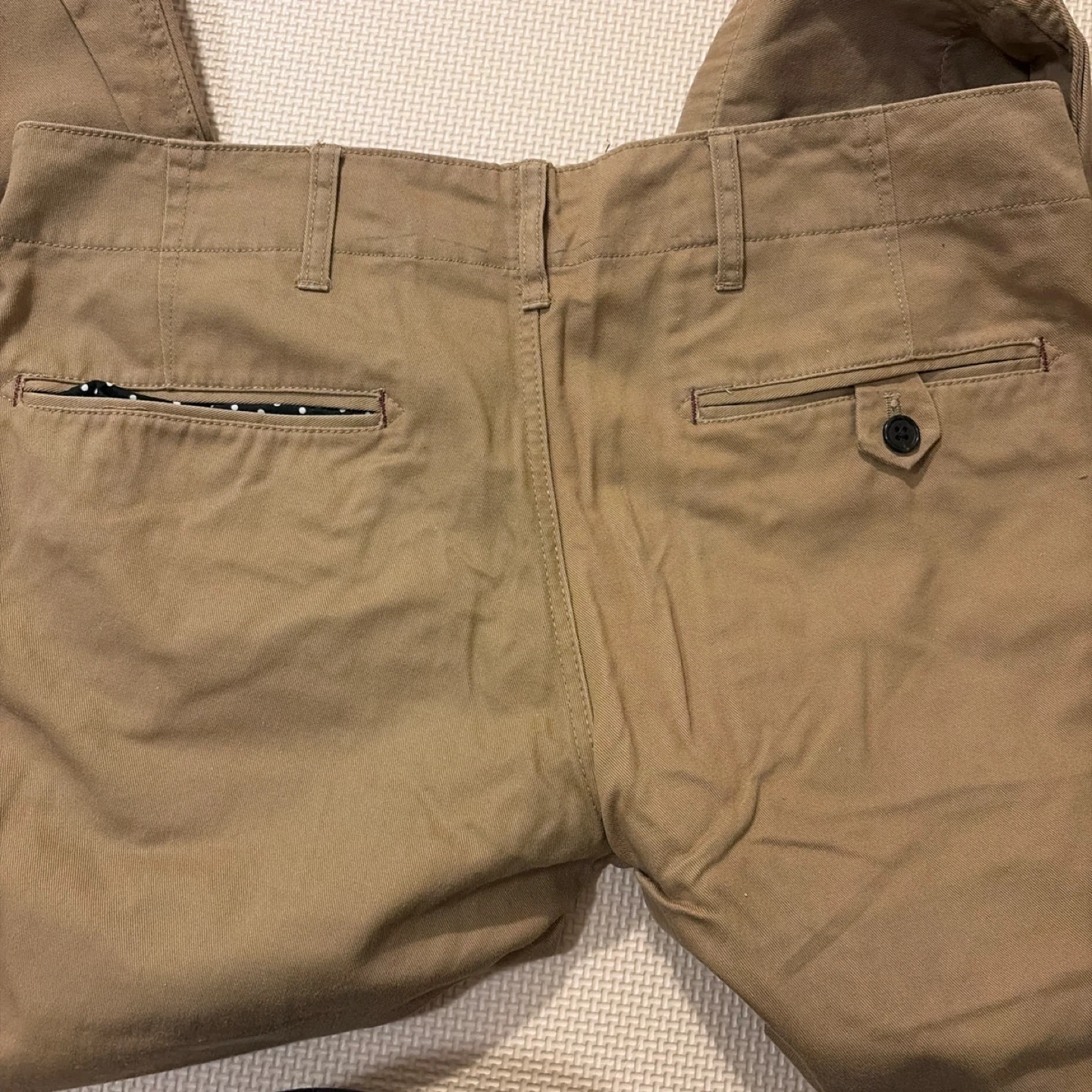 R.NEWBOLD キャメル チノパン Lの写真3枚目