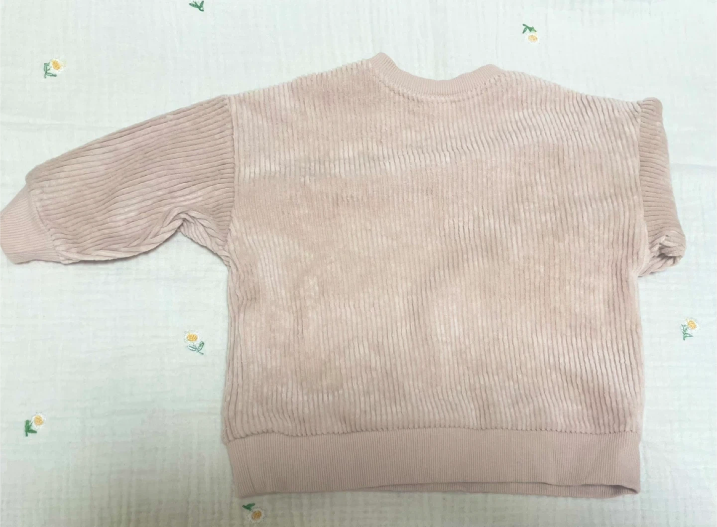 ベビー コーデュロイ トレーナー 70cm ピンクの写真2枚目