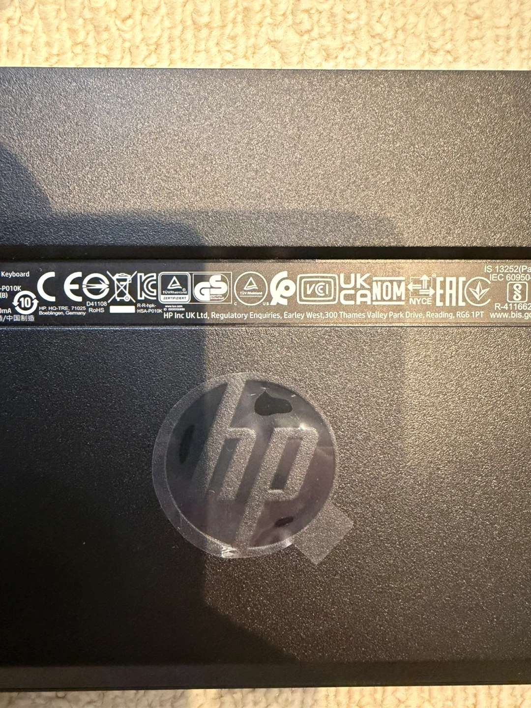 【新品未使用】HP 有線デスクトップ120Kキーボードの写真5枚目