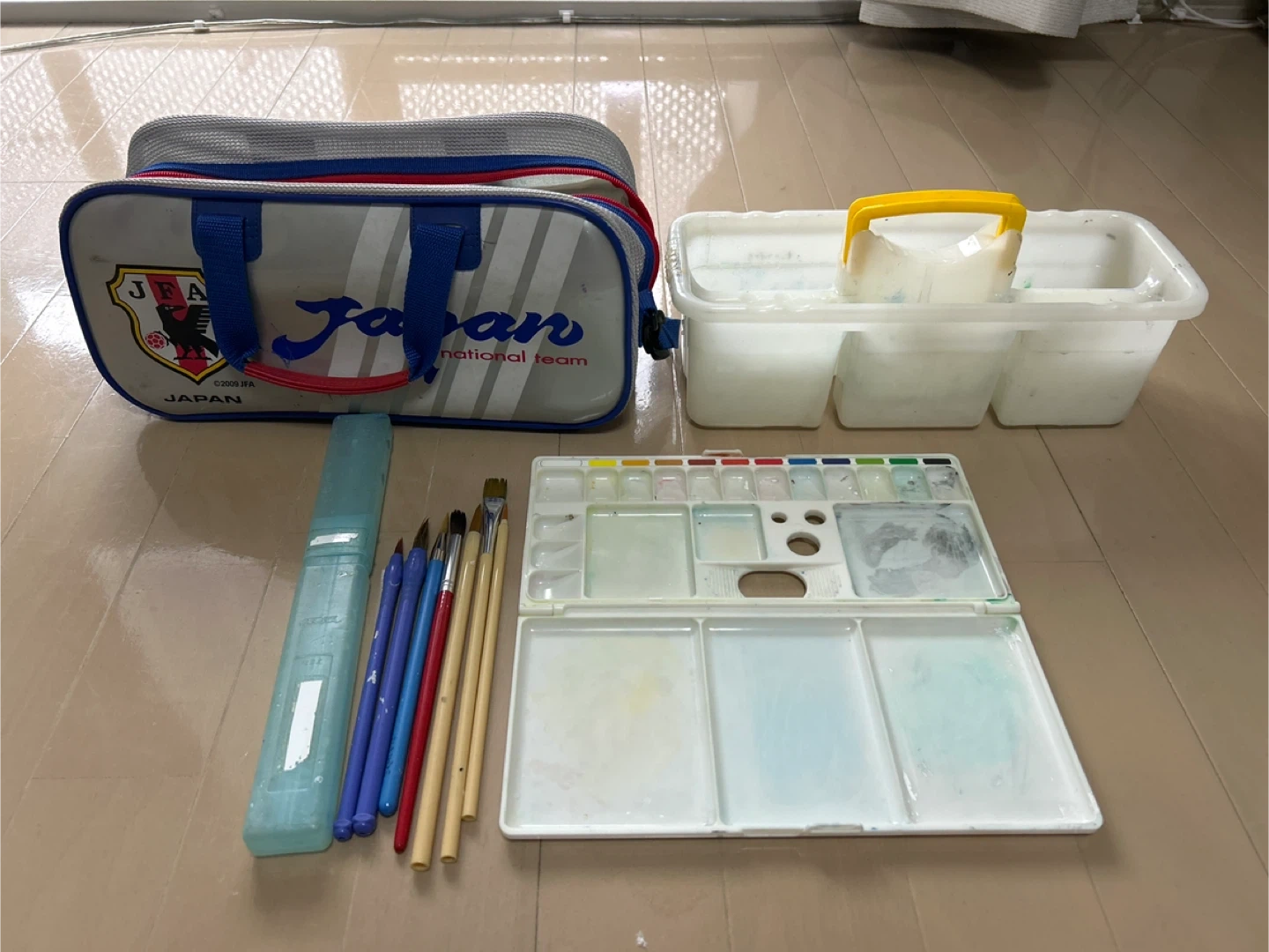 小学校男児 絵の具セット(絵の具なし)