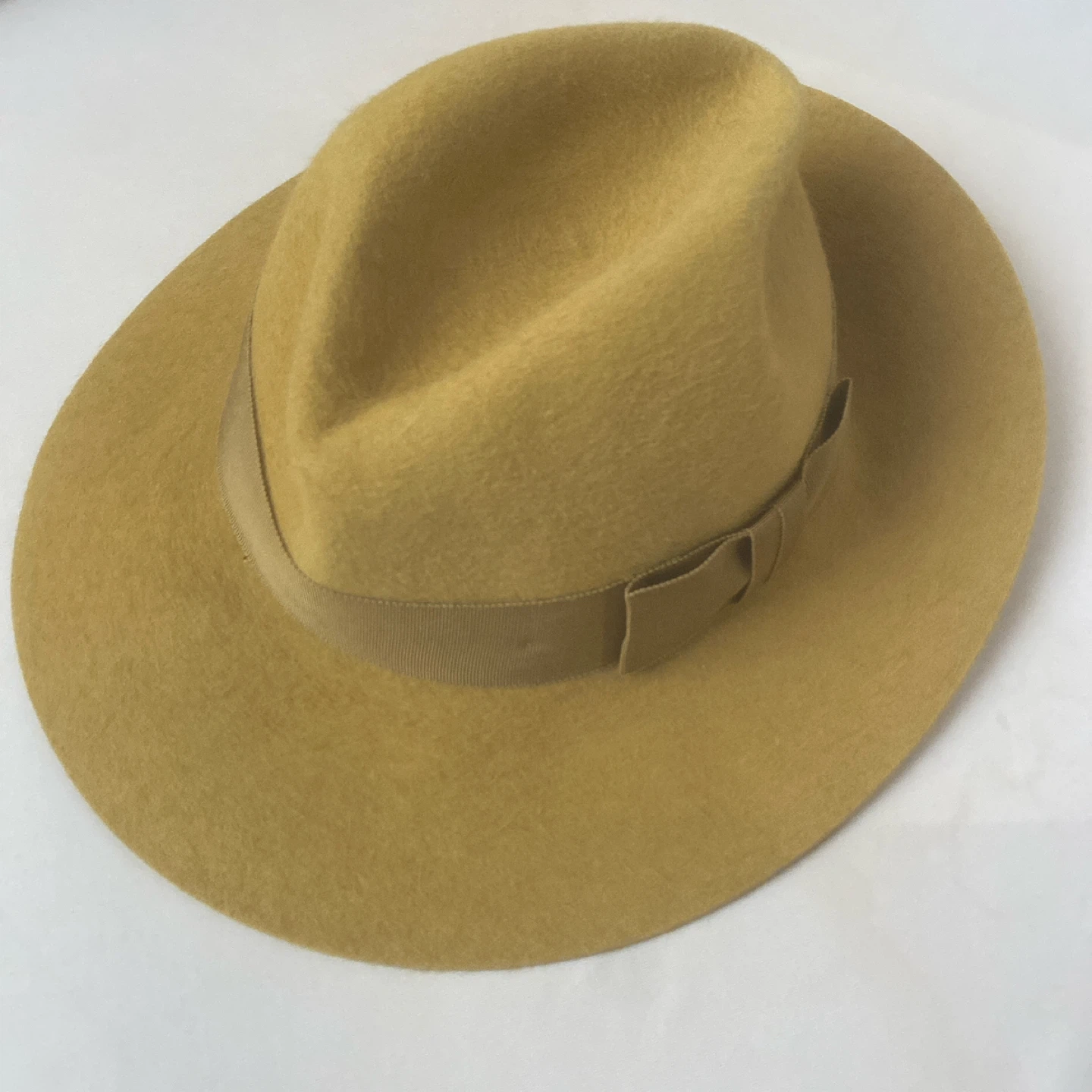 定価 約30000円  Moody and Farrell イエロー ハット ウール100 中折れハット　イタリア