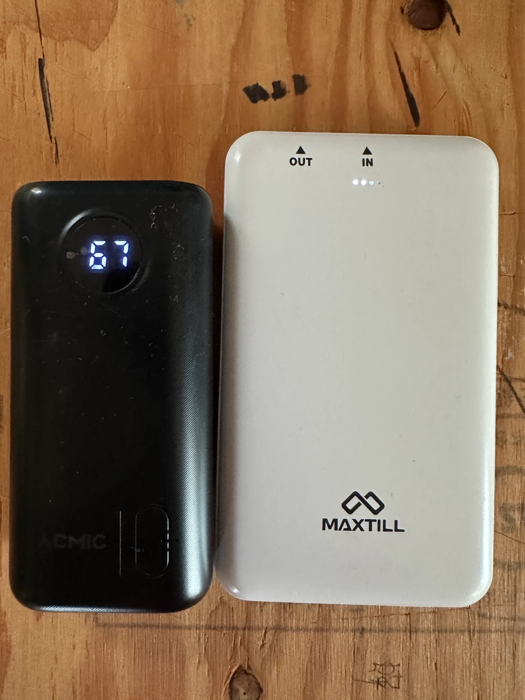 モバイルバッテリー×2コ 10000mah と5000mah