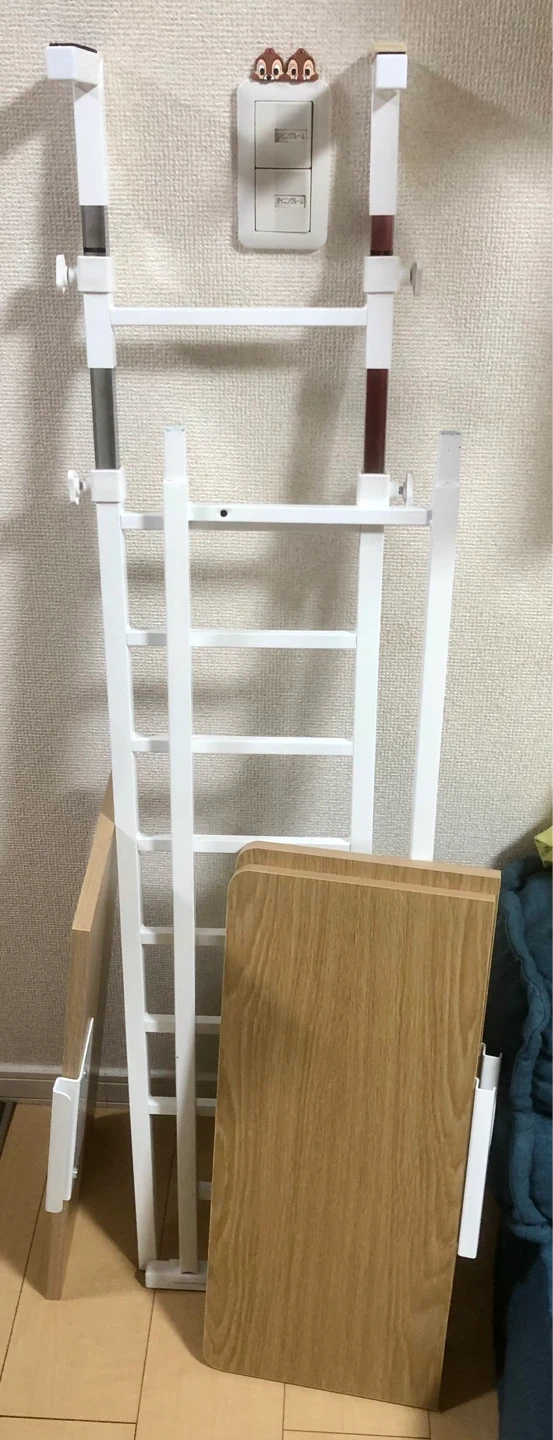 洗濯機ラック ホワイト 突っ張り式の写真9枚目