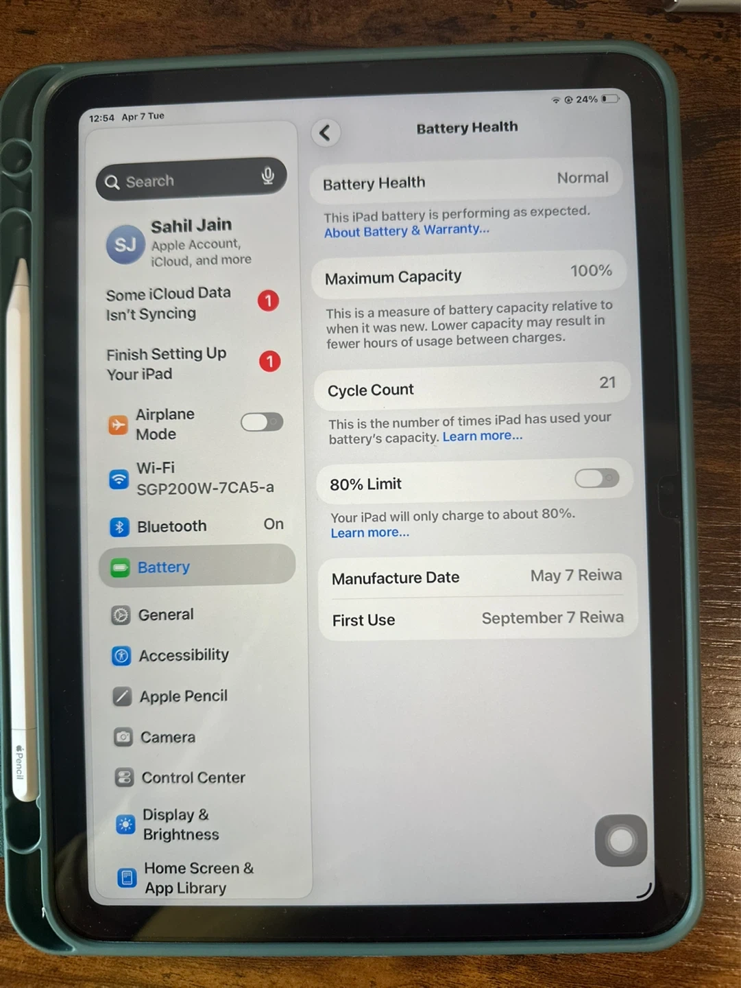 アップル iPad A16 128GB & Apple Pencil (USB-C)の写真9枚目