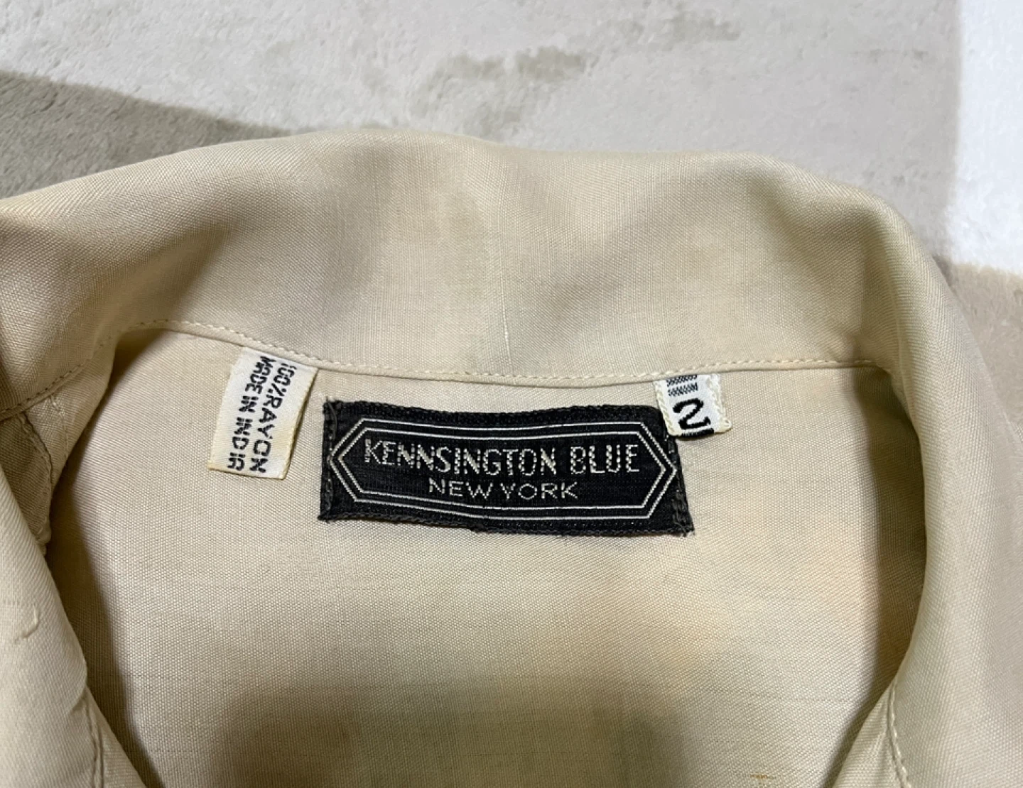 (Rare)KENNSINGTON BLUENEW YORK 80〜90年代のヴィンテージシャツ、希少なヴィンテージの写真2枚目