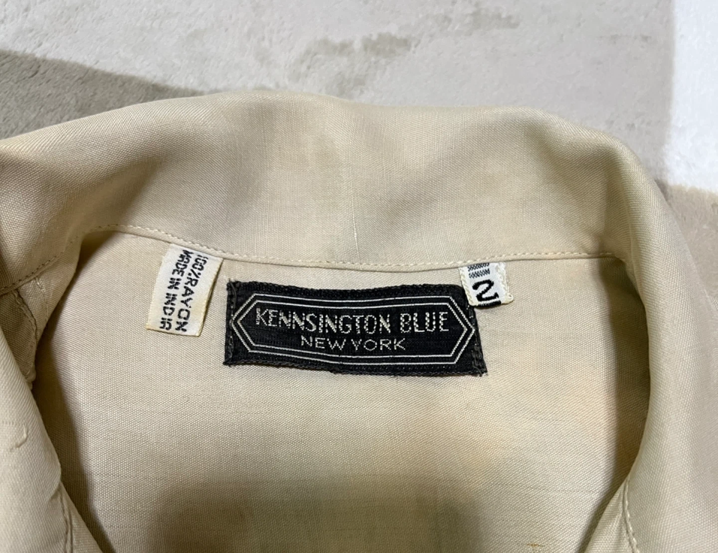 (Rare)KENNSINGTON BLUENEW YORK 80〜90年代のヴィンテージシャツ、希少なヴィンテージの写真2枚目