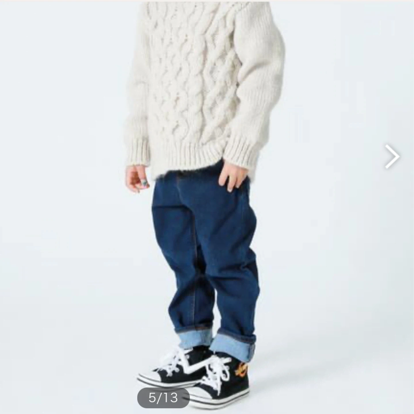 【未使用】コムサイズム キッズ デニムパンツ 100Aの写真9枚目