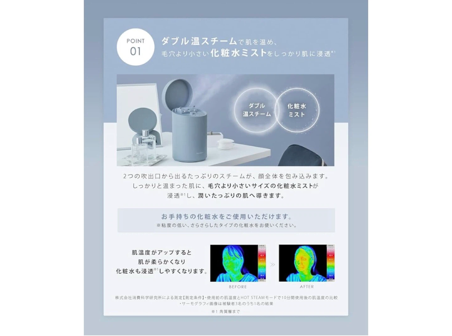 【美品】サロニア フェイススチーマーの写真9枚目