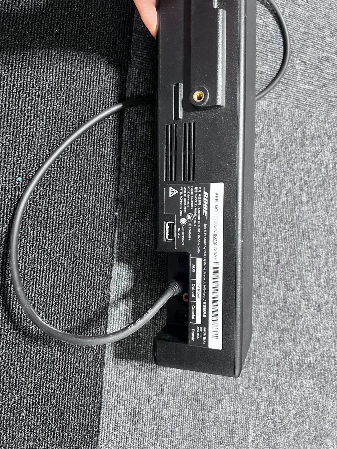 BOSE Solo 5 TVサウンドシステム サウンドバー ブラックの写真3枚目