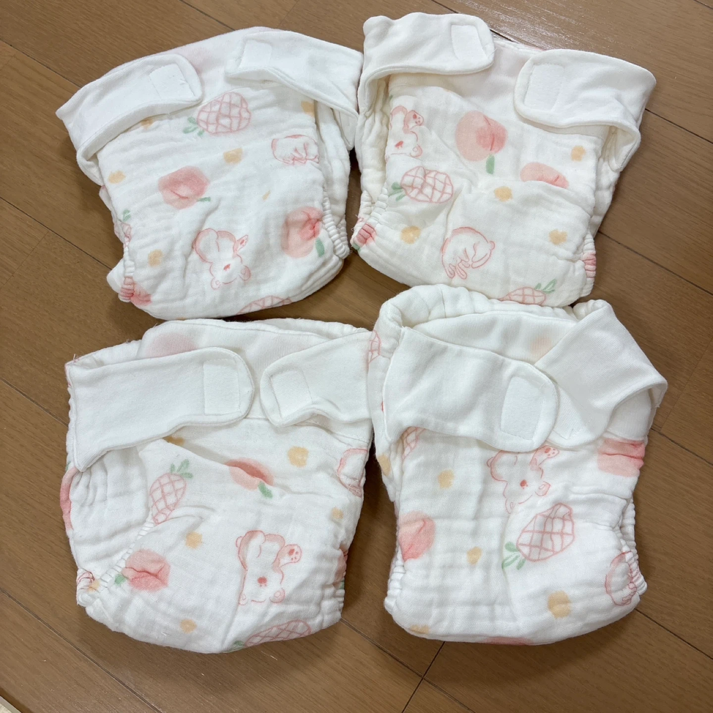 ベビー用 布おむつ 4枚セット