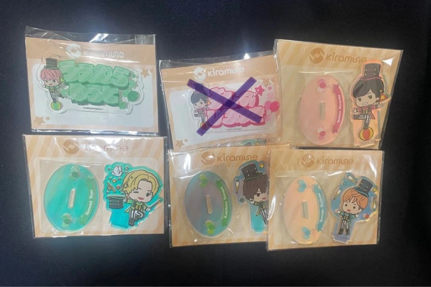 バラ売り可 Kiramune gigo ネームバッジ アクリルスタンド